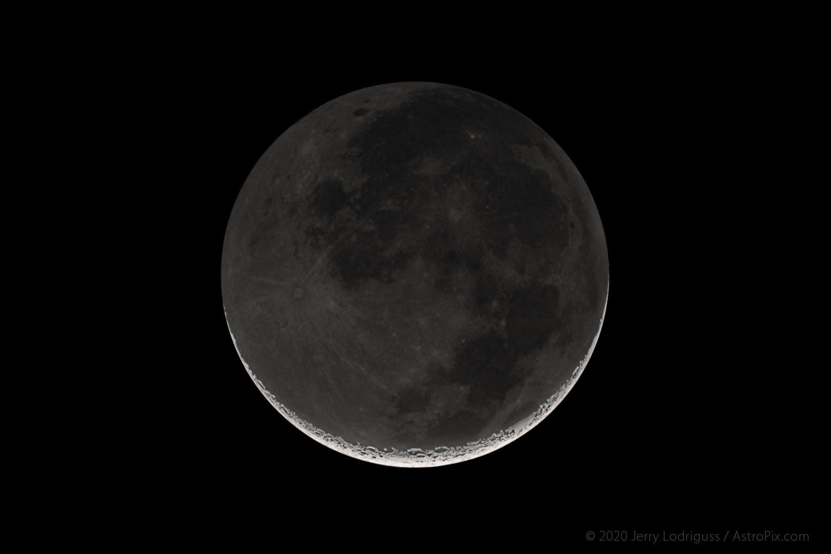 Crescent Moon with Earthshine.