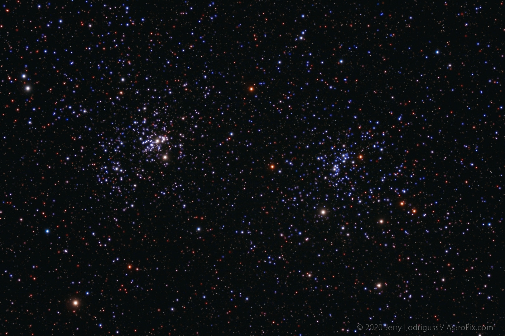 NGC 869 and NGC 884, The Double Cluster in Perseus.