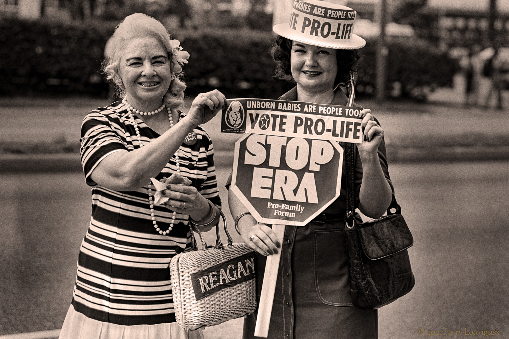 Anti-ERA ladies, garden district.