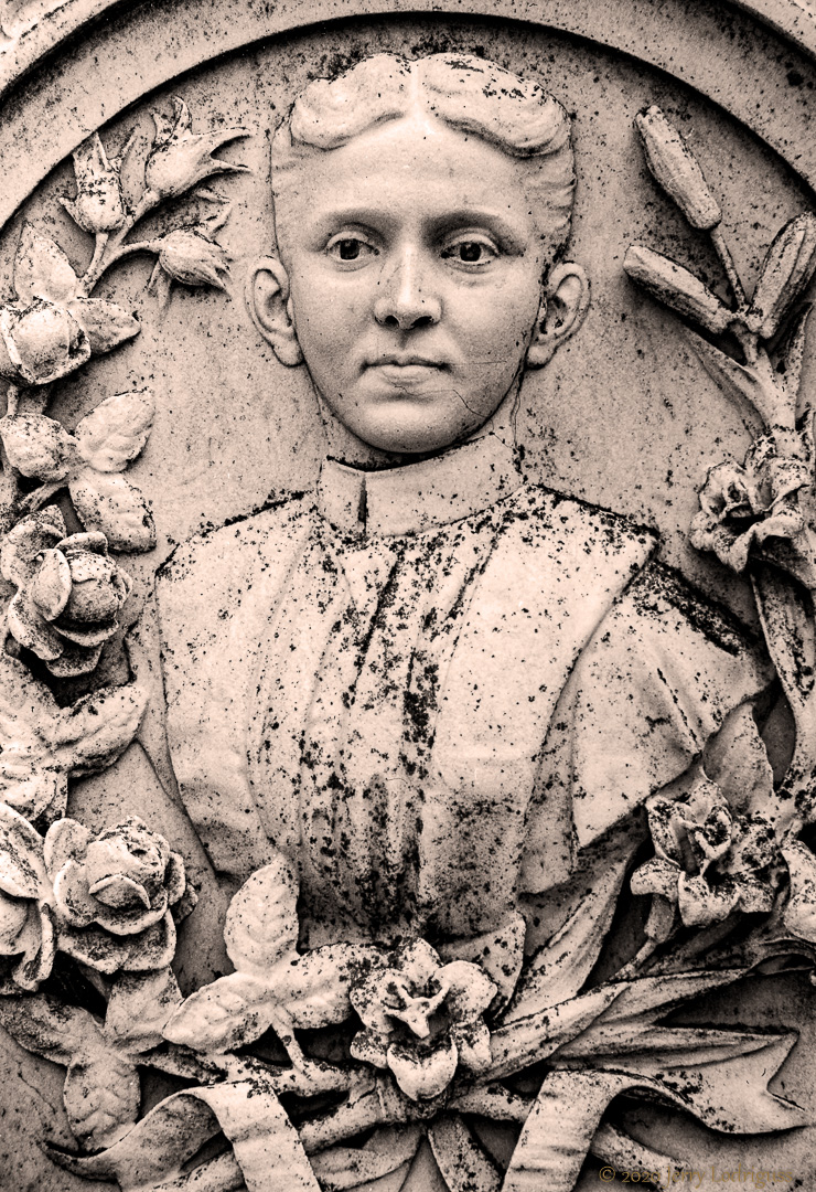 Maria Frencesca Saltarelli headstone, Metairie cemetery.